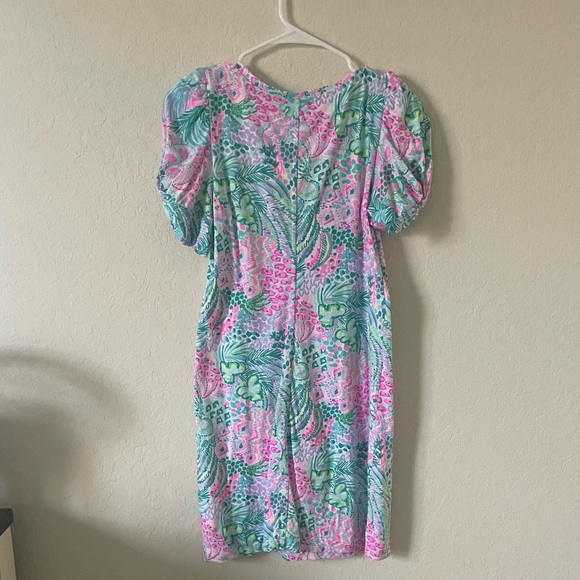 Lilly Pulitzer Haydn T-Shirt Dress in Multi Banana Split, 100% cotton, Size SM - Picture 4 of 6